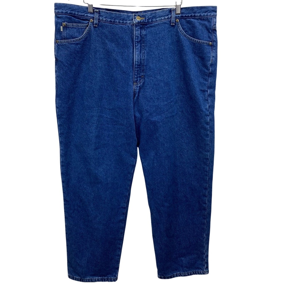 LLBean Double L Relaxed Fit Flannel‎ Lined Jeans Mens 44x32 Blue Denim